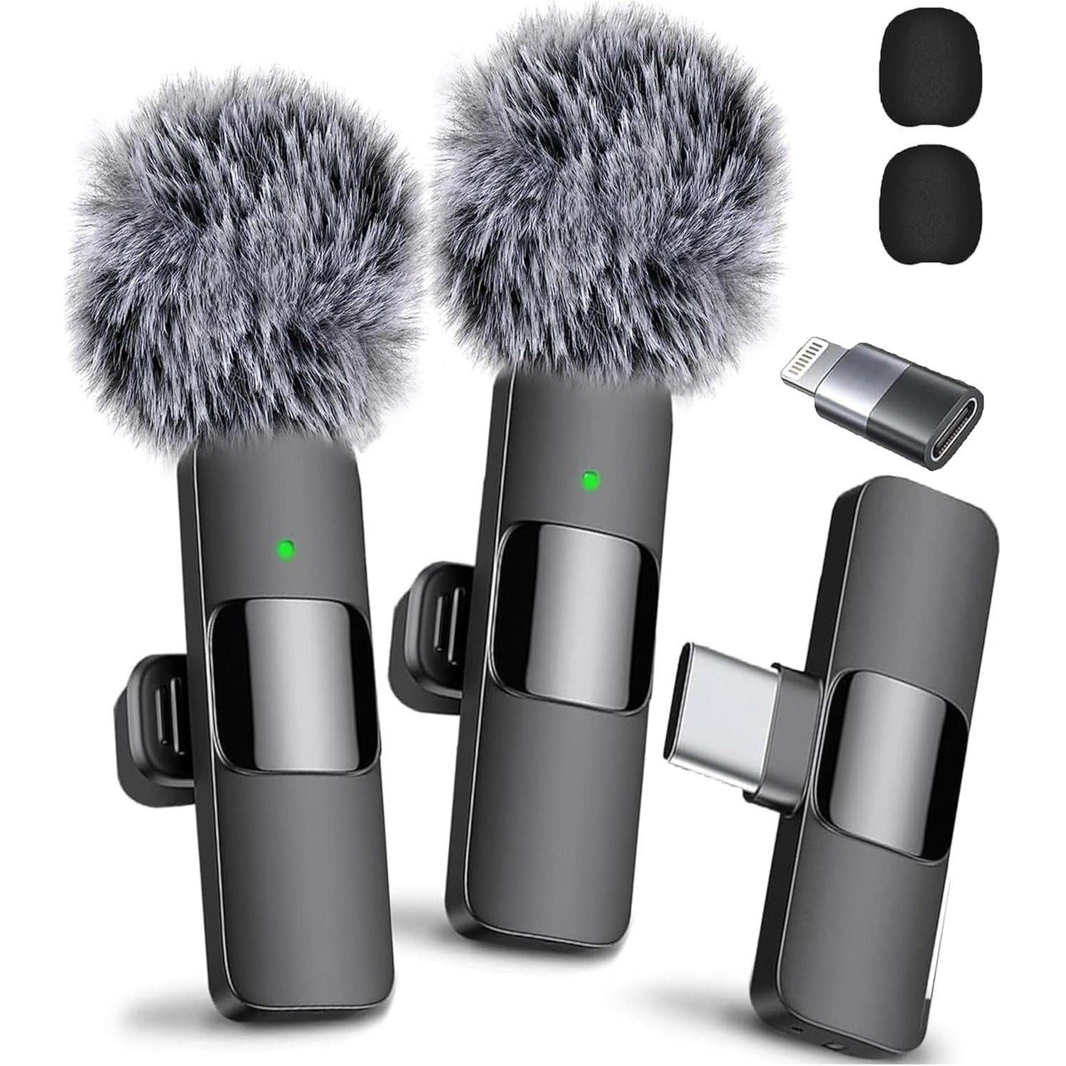 🎤🔥 2-Pack Wireless Lavalier Mic for iPhone/Android | Studio-Quality Recording⚡48H Battery🌟【Podcast/ASMR Pro】USB-C Clip-on Microphone with Noise Cancel - Perfect for Video, Live Stream, YouTube 🎤🔥 2-Pack Wireless Lavalier Mic for iPhone/Android | Studio-Quality Recording⚡48H Battery🌟【Podcast/ASMR Pro】USB-C Clip-on Microphone with Noise Cancel - Perfect for Video, Live Stream, YouTube